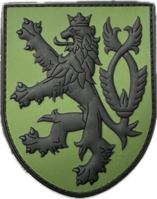3D PVC CZECH LION Patch - Green