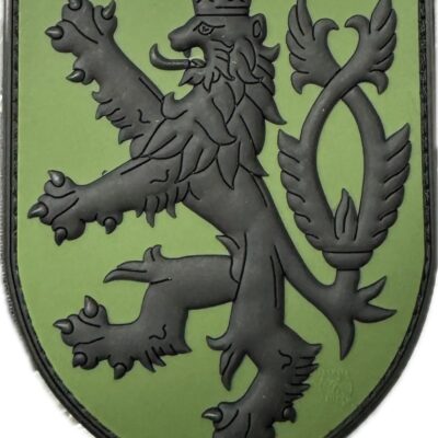 3D PVC CZECH LION Patch - Green