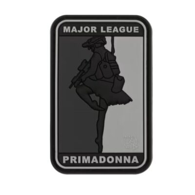 3D PVC MAJOR LEAGUE PRIMADONNA Patch - Black / White