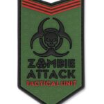 3D PVC ZOMBIE ATTACK Patch - Green