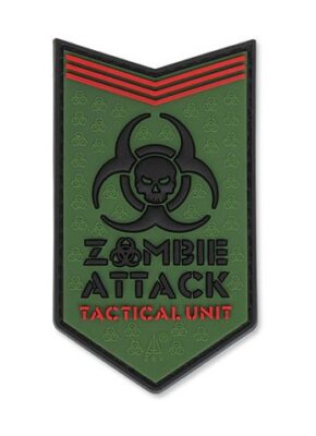 3D PVC ZOMBIE ATTACK Patch - Green