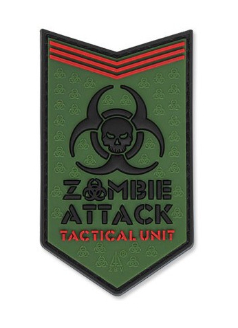 3D PVC ZOMBIE ATTACK Patch - Green OD-A-P3DP049 asgbox.pl 3D PVC ZOMBIE ATTACK Patch - Green