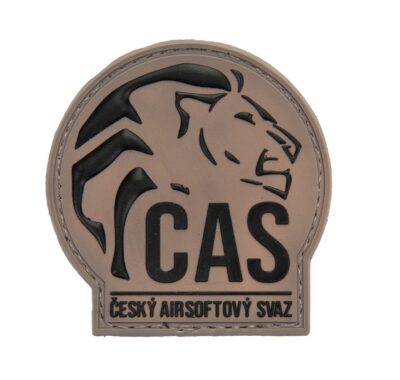 3D PVC Czech Airsoft Association Patch - Tan