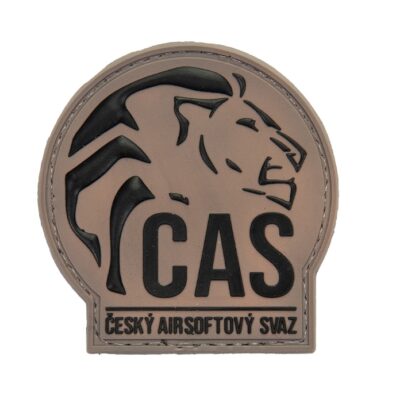 3D PVC Czech Airsoft Association Patch - Tan