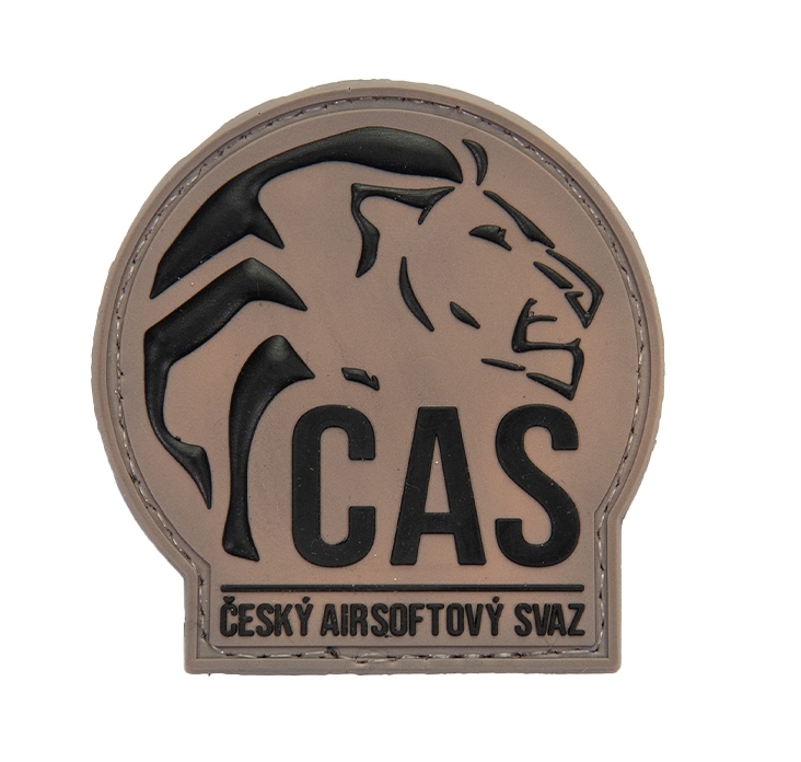 3D PVC Czech Airsoft Association Patch - Tan OD-A-P3DP057-TAN asgbox.pl 3D PVC Czech Airsoft Association Patch - Tan