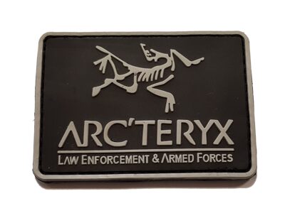 3D PVC ARCTERYX Patch - Black