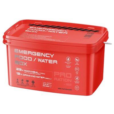 AM PRO-RATION Emergency Food / Water BOX (23 Servings)