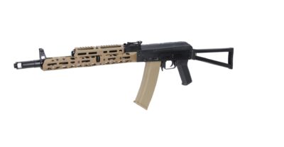 SA x KPYK AK-74S (SA-PJ12 PRIME(TM)) ASTER V3(TM) BLDC(TM) – Black / Tan - obrazek 6