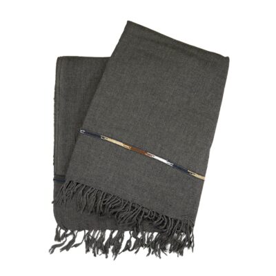 Original Woolen Throw PATOO - Grey