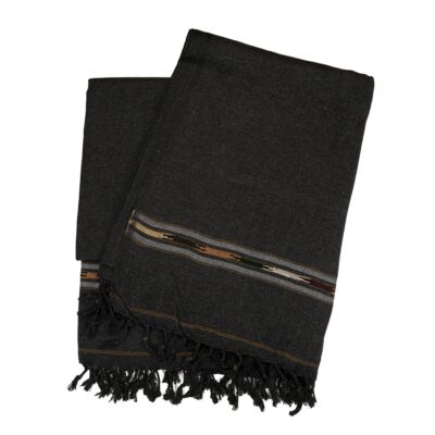 Original Woolen Throw PATOO - Dark Grey