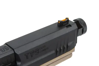 Pistolet ASG Cybergun x SAI Canik TP9 Elite Combat Green Gas Half-Tan - obrazek 3