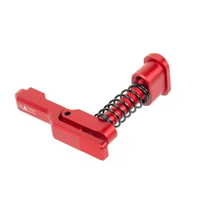 Alternative view of Aluminiowy zwalniacz magazynka Maxx Model Advanced typu C do replik MTW M4 Czerwony