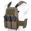 Kamizelka taktyczna typu Plate Carrier Wosport VE-75 Ranger Green OD-G-WSP-18-048074-00 asgbox.pl