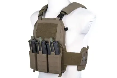 Kamizelka taktyczna typu Plate Carrier Wosport VE-75 Ranger Green - obrazek 3