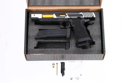 Specna Arms Hi-Capa SA-VGP20 VAPOR Pistolet GBB (Optics Ready) - Czarno-Srebrny - obrazek 3