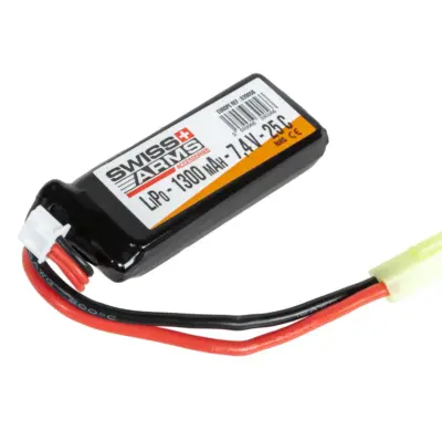 asgbox.pl - Akumulator Li-Po Swiss Arms 1300 mAh 7.4 V 25C Mini Tamiya