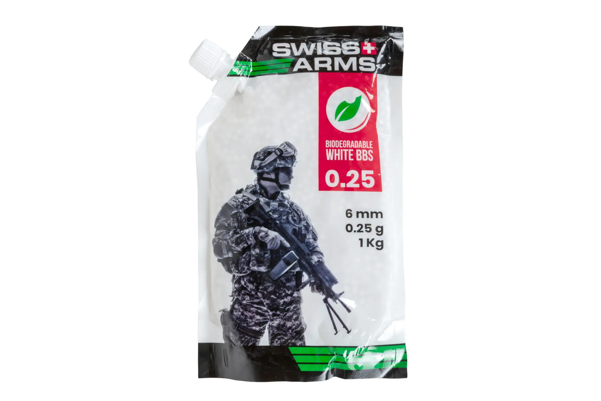 Kulki Swiss Arms BIO 0.25g 1 kg Białe OD-G-CYB-16-046824-00 asgbox.pl asgbox.pl - Kulki Swiss Arms BIO 0.25g 1 kg Białe