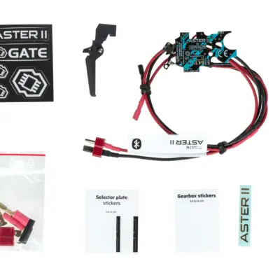 asgbox.pl - Zestaw kontrolera GATE ASTER II Bluetooth® do G&G G2 Gearbox + Regulowany Quantum Trigger 2 [AEG & HPA] [Rear Wired] Expert