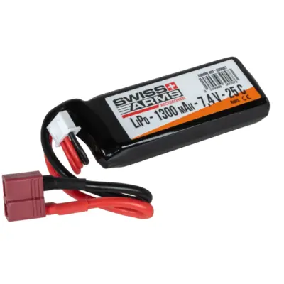 asgbox.pl - Akumulator Li-Po Swiss Arms 1300 mAh 7.4 V 25C  T-Dean