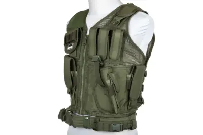 Kamizelka taktyczna Cybergun Swiss Arms Tactical BT-4 Oliwkowa - obrazek 3