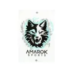 asgbox.pl - Naklejka AMAROK 5x4.5cm Biała