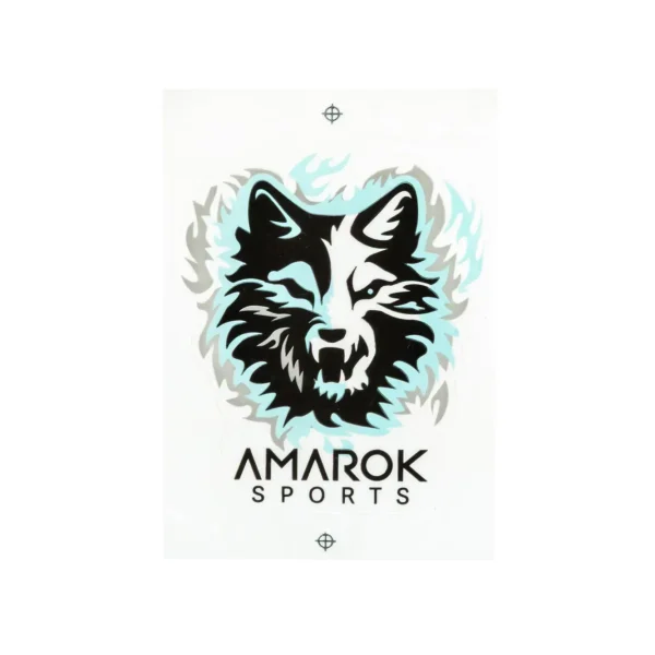 asgbox.pl - Naklejka AMAROK 5x4.5cm Biała