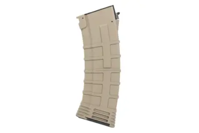 Magazynek hi-cap 500 kulek CYMA C230 do replik typu AK Tan - obrazek 2