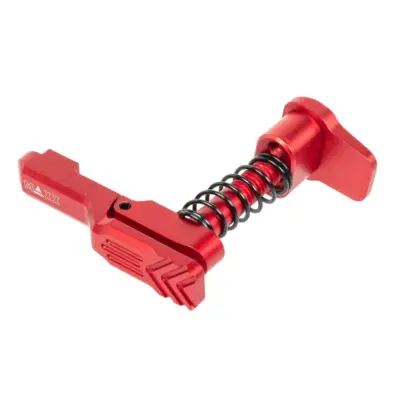 Alternative view of Aluminiowy zwalniacz magazynka Maxx Model Advanced typu A do replik MTW M4 Czerwony