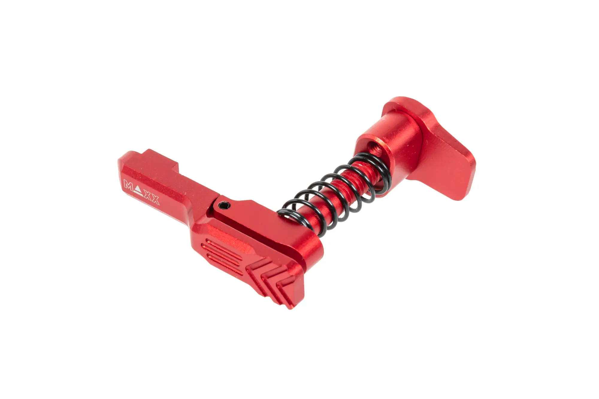 Aluminiowy zwalniacz magazynka Maxx Model Advanced typu A do replik MTW M4 Czerwony OD-G-MXM-09-047215-00 asgbox.pl Aluminiowy zwalniacz magazynka Maxx Model Advanced typu A do replik MTW M4 Czerwony - obrazek 2