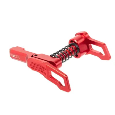 Alternative view of Aluminiowy zwalniacz magazynka Maxx Model Advanced typu B do replik MTW M4 Czerwony