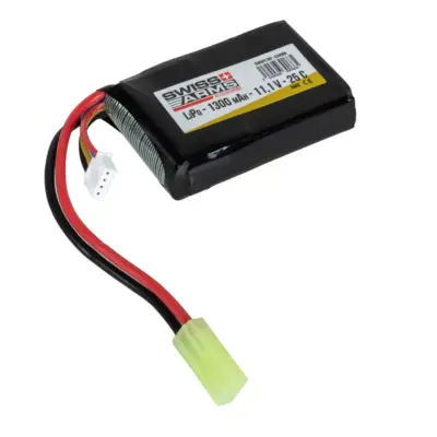 asgbox.pl - Akumulator Li-Po Swiss Arms 1300 mAh 11.1 V 25C Mini Tamiya