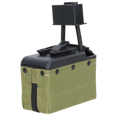 asgbox.pl - Magazynek typu box 1500 kulek Specna Arms x A&K do M249 Ranger Green