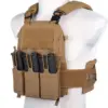 Kamizelka taktyczna typu Plate Carrier Wosport VE-75 Coyote Brown OD-G-WSP-18-048075-00 asgbox.pl