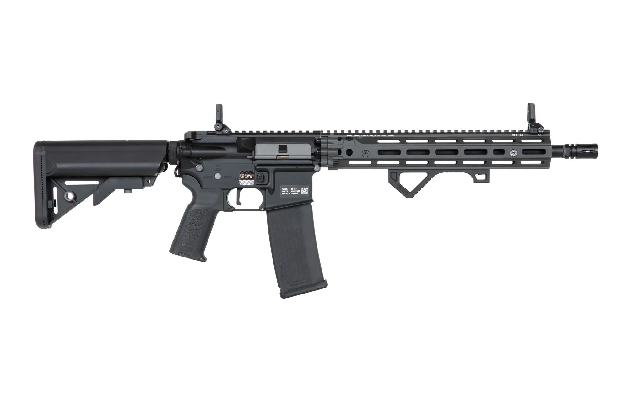 Karabinek ASG Specna Arms Daniel Defense® RIS III 12.5'' SA-P28 Prime™ Kestrel™ ETU z silnikiem bezszczotkowym Szary OD-G-SPE-01-046133-00 asgbox.pl Karabinek ASG Specna Arms Daniel Defense® RIS III 12.5'' SA-P28 Prime™ Kestrel™ ETU z silnikiem bezszczotkowym Szary - obrazek 5