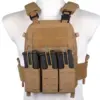 Kamizelka taktyczna typu Plate Carrier Wosport VE-75 Coyote Brown OD-G-WSP-18-048075-00 asgbox.pl