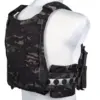 Kamizelka taktyczna typu Plate Carrier Wosport VE-75 MC Black OD-G-WSP-18-048077-00 asgbox.pl