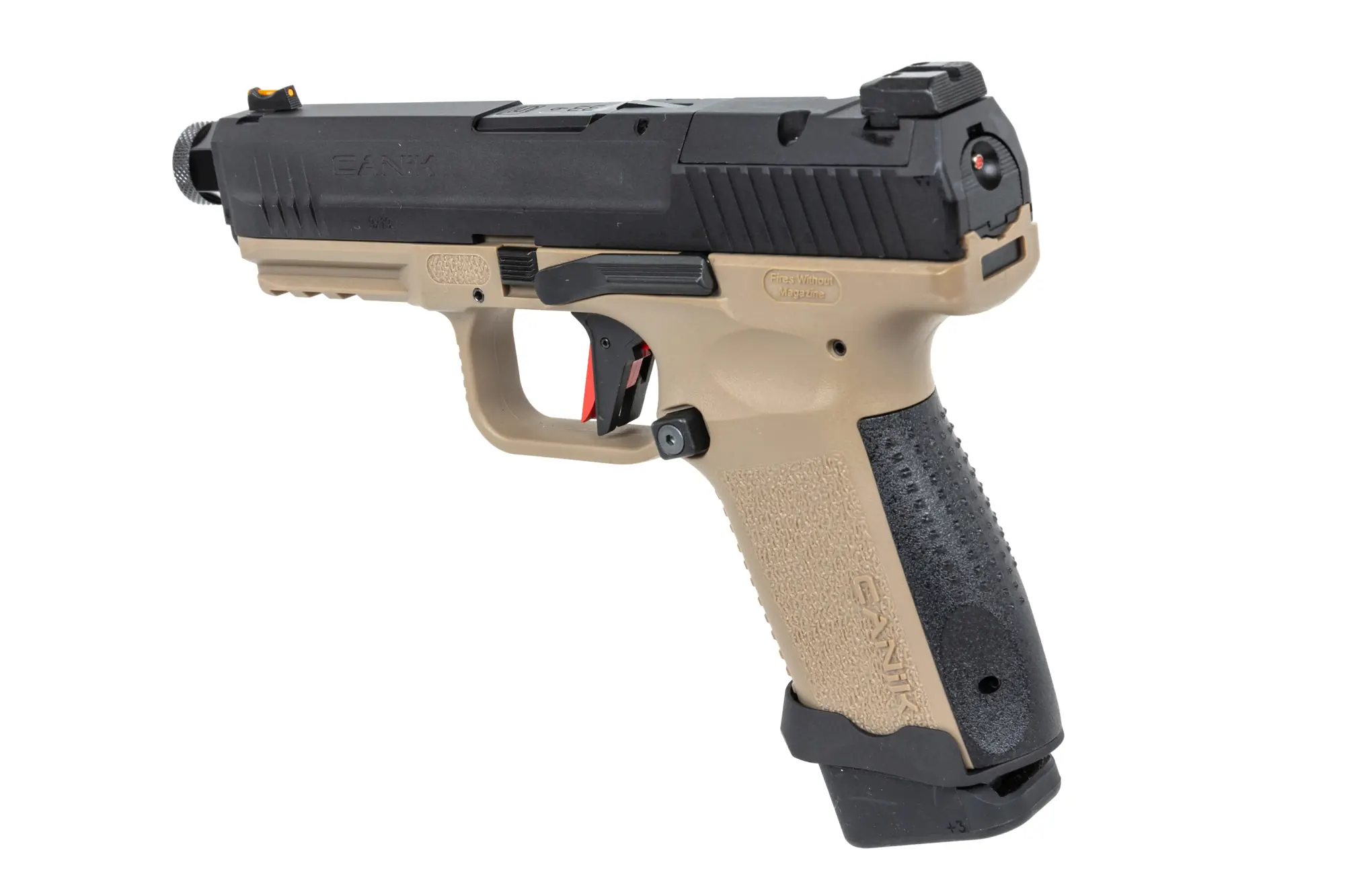 Pistolet ASG Cybergun x SAI Canik TP9 Elite Combat Green Gas Half-Tan OD-G-CYB-02-046873-00 asgbox.pl Pistolet ASG Cybergun x SAI Canik TP9 Elite Combat Green Gas Half-Tan - obrazek 4