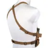 Minimalistyczna kamizelka typu Chest Rig Wosport VE-108 Coyote Brown OD-G-WSP-18-047495-00 asgbox.pl