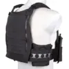 Kamizelka taktyczna typu Plate Carrier Wosport VE-75 Czarna OD-G-WSP-18-048073-00 asgbox.pl