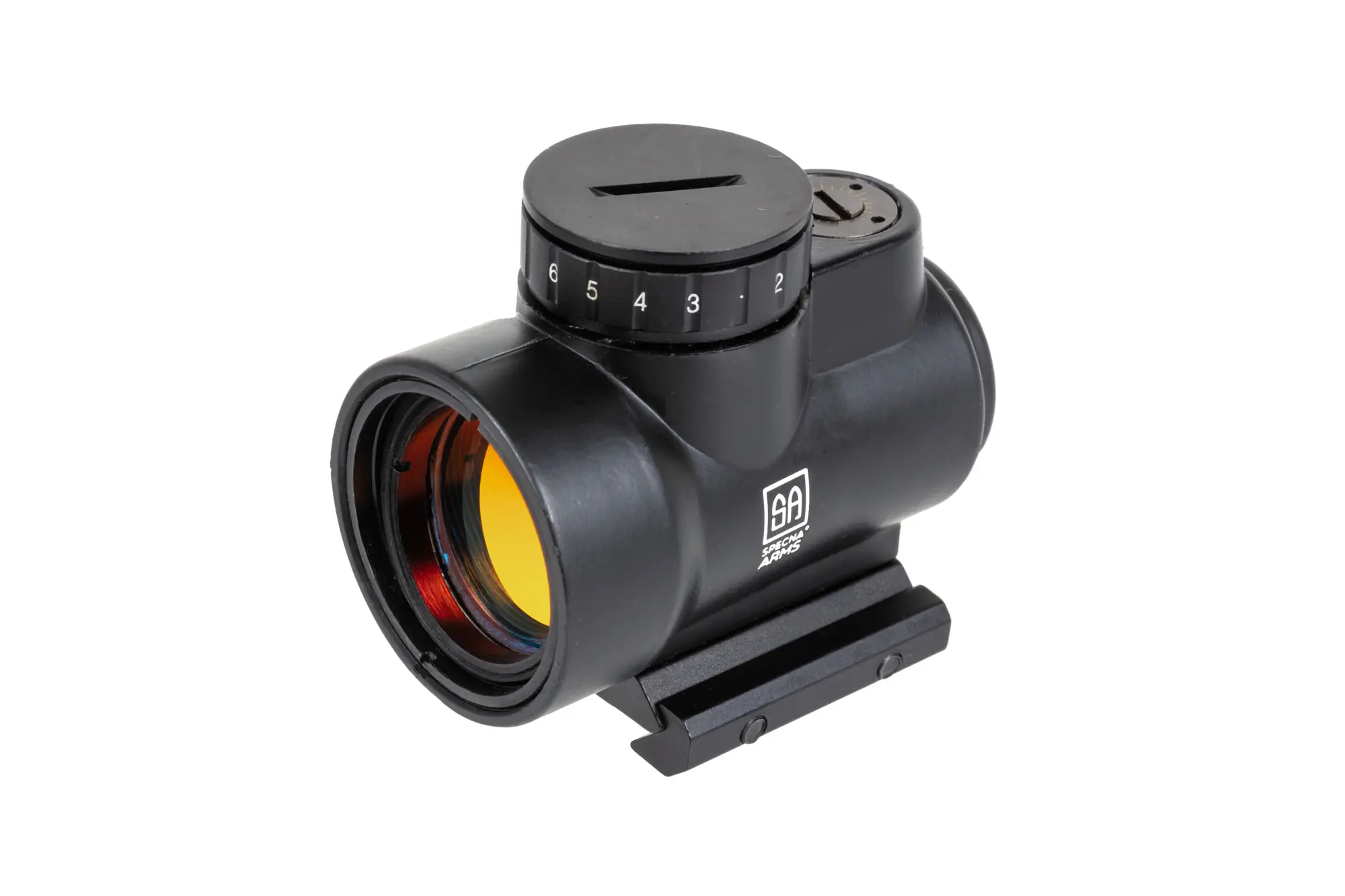 Kolimator Specna Arms CORE™ Focus Red Dot Sight wysoki QD/niski montaż Czarny OD-G-SPE-10-043866-00 asgbox.pl Kolimator Specna Arms CORE™ Focus Red Dot Sight wysoki QD/niski montaż Czarny - obrazek 4