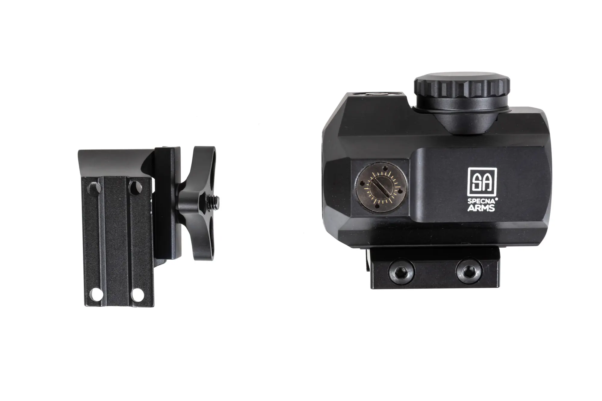 Kolimator Specna Arms CORE™ Nexus Red Dot Sight wysoki QD/niski montaż Czarny OD-G-SPE-10-044280-00 asgbox.pl Kolimator Specna Arms CORE™ Nexus Red Dot Sight wysoki QD/niski montaż Czarny - obrazek 3