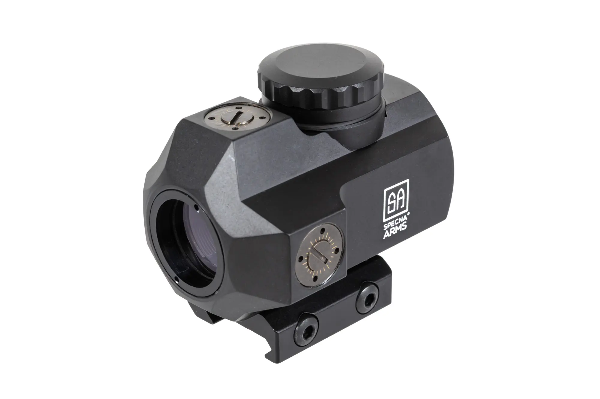 Kolimator Specna Arms CORE™ Nexus Red Dot Sight wysoki QD/niski montaż Czarny OD-G-SPE-10-044280-00 asgbox.pl Kolimator Specna Arms CORE™ Nexus Red Dot Sight wysoki QD/niski montaż Czarny - obrazek 4