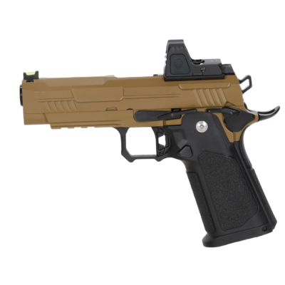 asgbox.pl - Pistolet ASG Arcturus Vanguard 4.3" Hi-Capa GBB Optics Ready z kolimatorem ARS-1 Half-Tan
