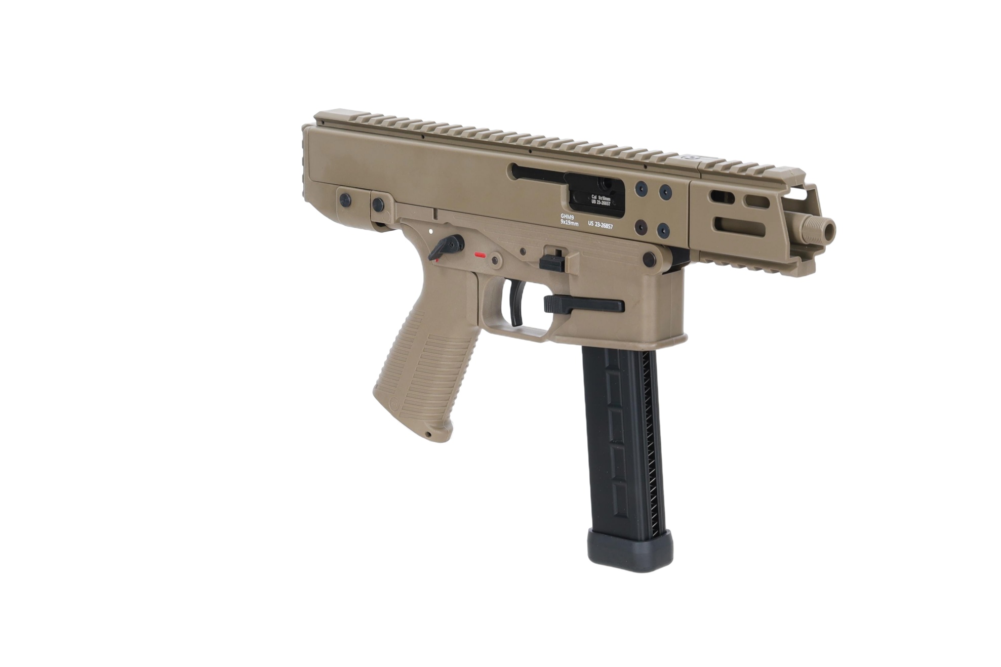 Pistolet maszynowy ASG Lambda Defence x B&T GHM9 Gen.2 Tan OD-G-LAM-02-047878-00 asgbox.pl asgbox.pl - Pistolet maszynowy ASG Lambda Defence x B&T GHM9 Gen.2 Tan