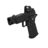 Pistolet ASG Arcturus Vanguard 4.3" Hi-Capa GBB OR z kolimatorem ARS-1 + kompensatorem Czarny OD-G-ACR-02-048158-00 asgbox.pl