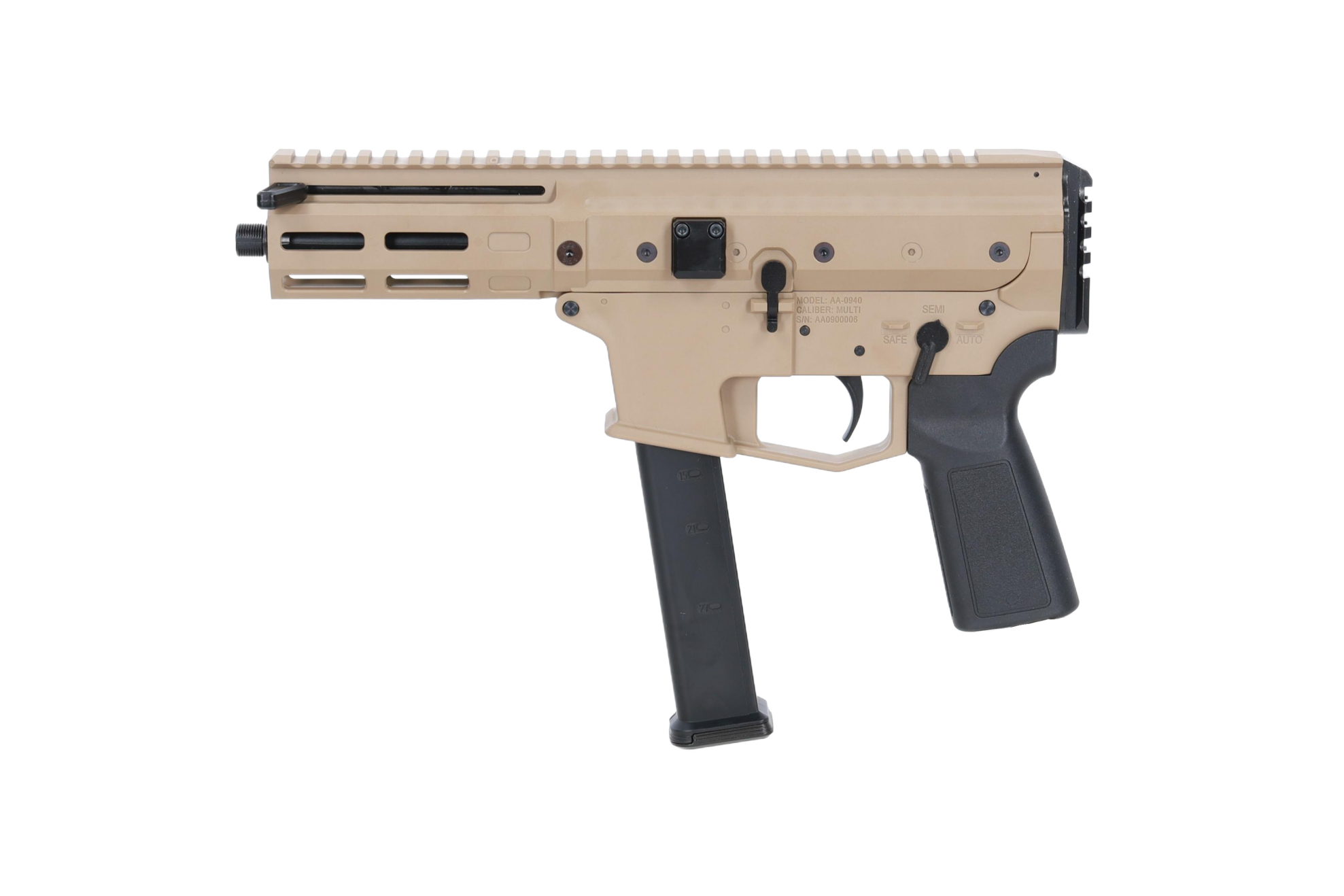 Pistolet maszynowy ASG Lambda Defence x Angstadt Arms MDP-9 Tan OD-G-LAM-02-047881-00 asgbox.pl Pistolet maszynowy ASG Lambda Defence x Angstadt Arms MDP-9 Tan - obrazek 5
