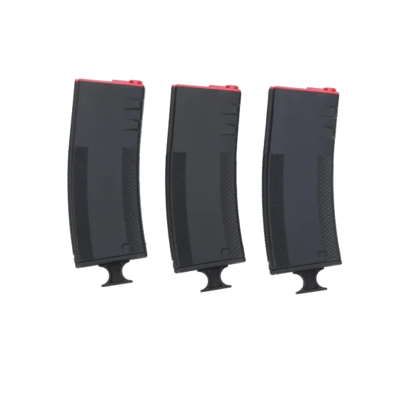 asgbox.pl - Zestaw 3 magazynków mid-cap 250 kulek King Arms x Troy Battlemag do replik typu M4/M16