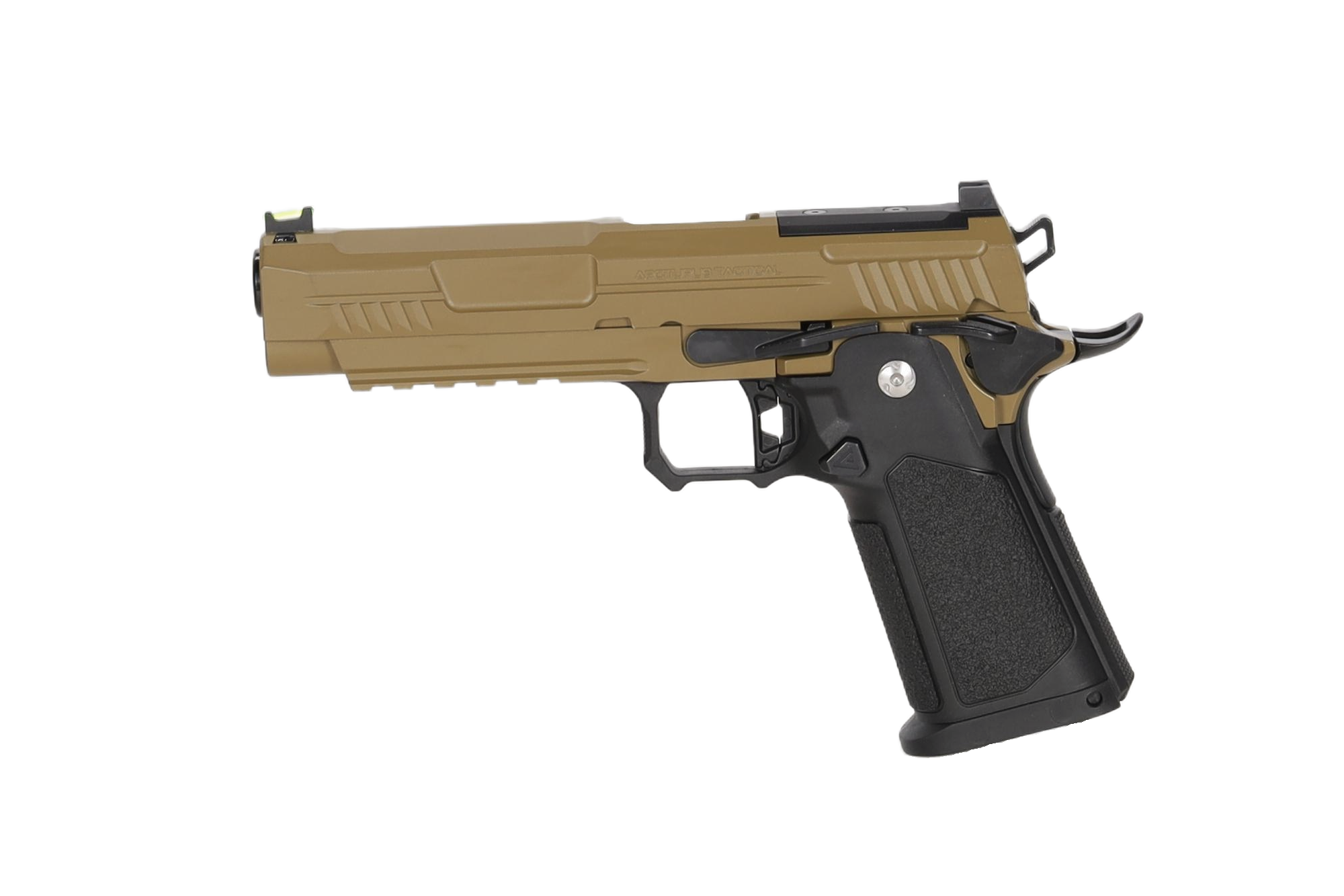 Pistolet ASG Arcturus Vanguard 5" Hi-Capa GBB Optics Ready Half-Tan OD-G-ACR-02-048149-00 asgbox.pl Pistolet ASG Arcturus Vanguard 5" Hi-Capa GBB Optics Ready Half-Tan - obrazek 5