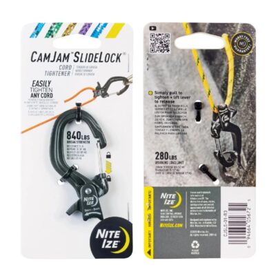 NITE IZE CamJam(TM) SlideLock(R) Rope Tightener Carbine, Size S - Black