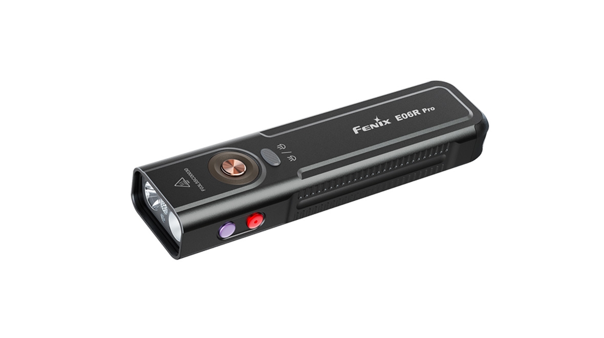 FENIX E06R PRO Rechargeable EDC Flashlight, 1600 lm - Black OD-A-E06RPROBLC asgbox.pl FENIX E06R PRO Rechargeable EDC Flashlight, 1600 lm - Black